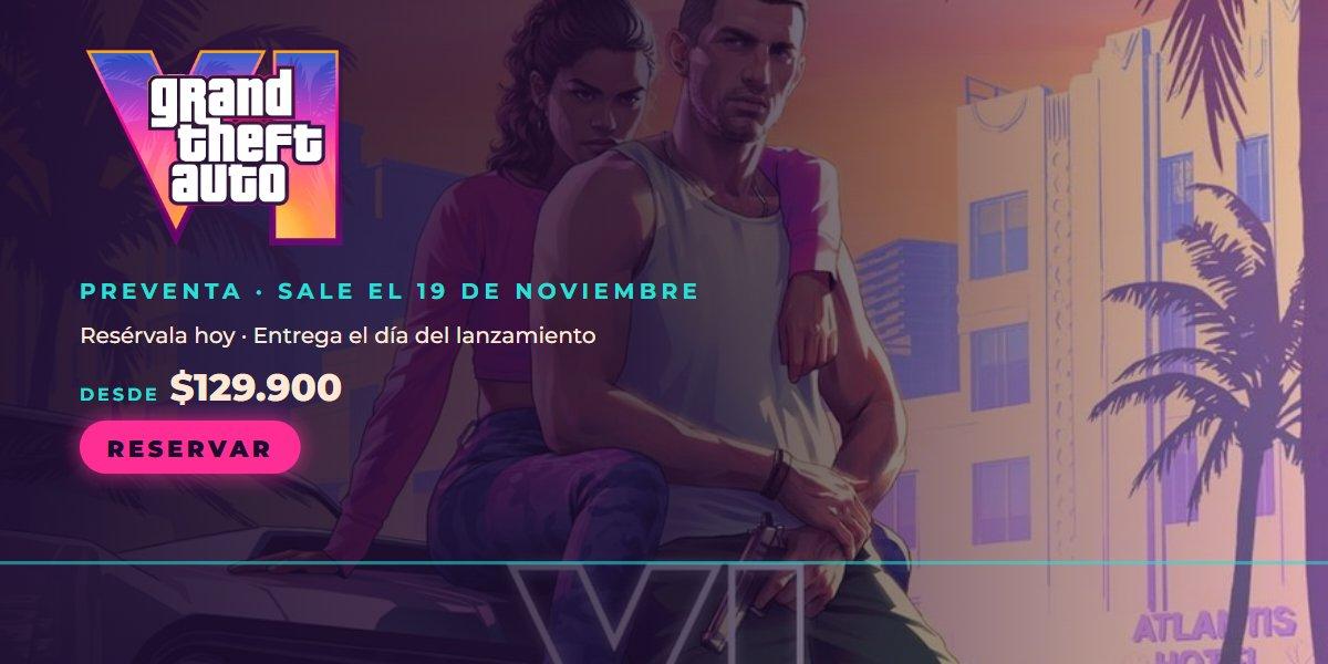 Preventa de Grand Theft Auto VI para PS5, sale el 19 de noviembre. Reservar